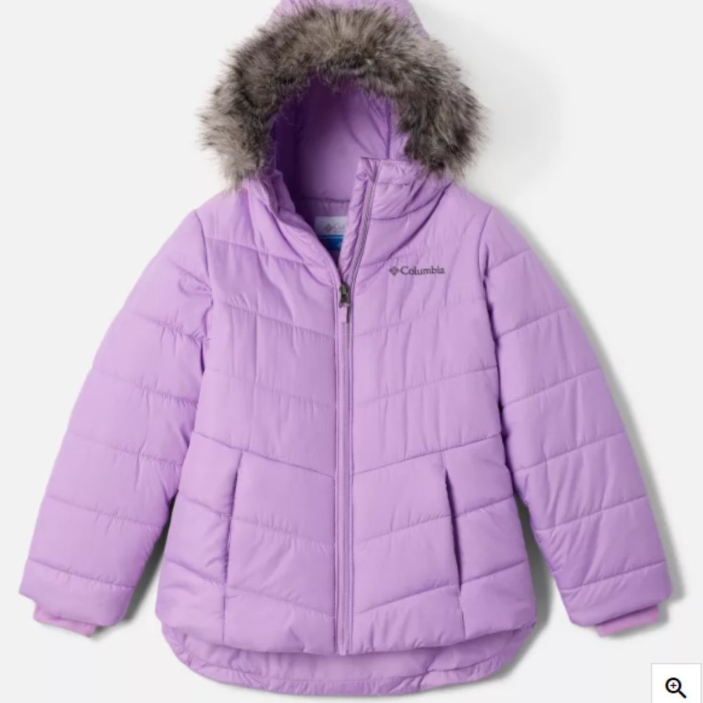 Columbia girls Katelyn crest jacket XS lavender